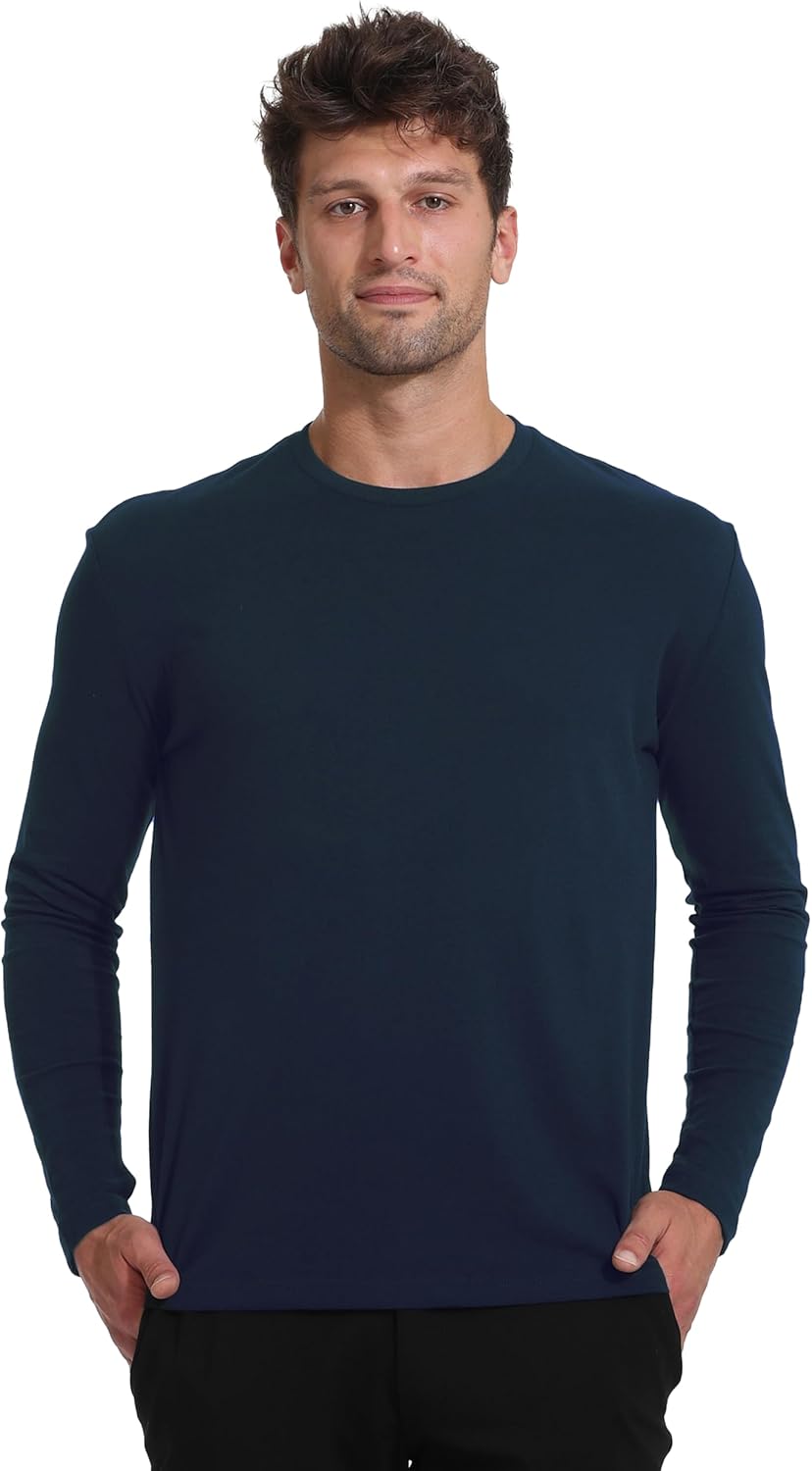 True Classic Long Sleeve Shirts for Men - Henley, Waffle & Crew Neck Long Sleeve T Shirt - Regular and Tall Thermal Shirts