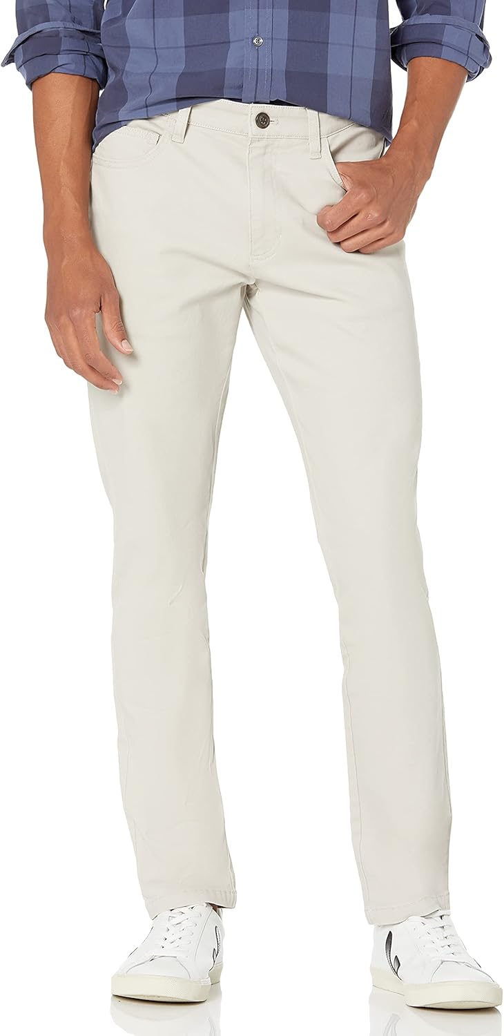 Amazon Essentials Men's Skinny-Fit 5-Pocket Comfort Stretch Chino Pant (Previously Goodthreads)