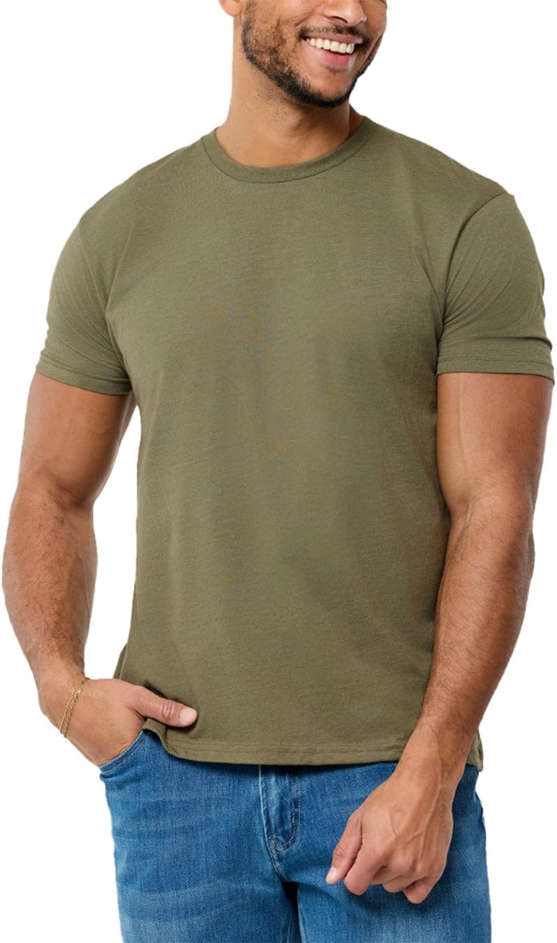 INTO THE AM Mens T Shirt - Short Sleeve Crew Neck Soft Fitted Tees S - 4XL Fresh Classic Tshirts