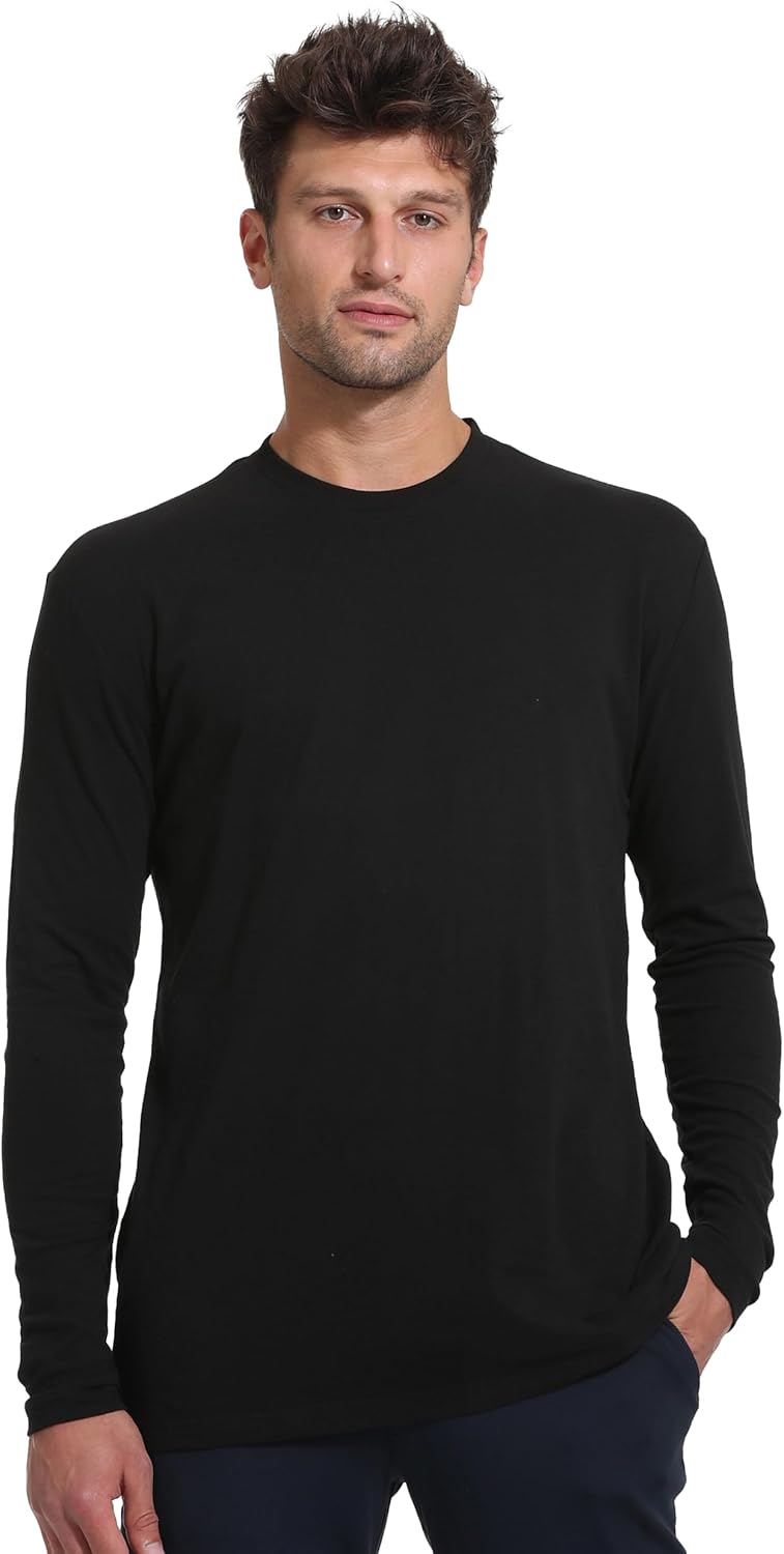 True Classic Long Sleeve Shirts for Men - Henley, Waffle & Crew Neck Long Sleeve T Shirt - Regular and Tall Thermal Shirts