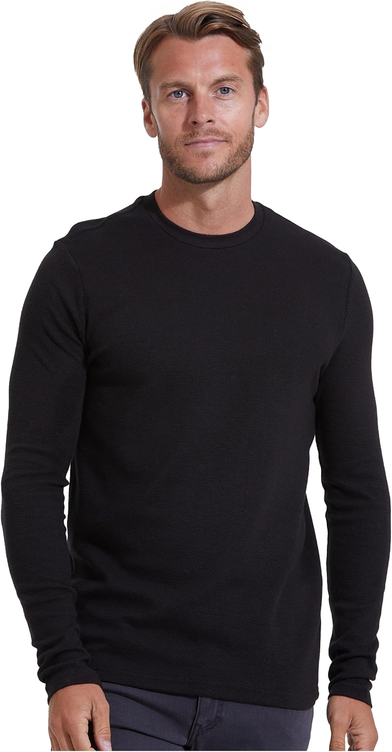 True Classic Long Sleeve Shirts for Men - Henley, Waffle & Crew Neck Long Sleeve T Shirt - Regular and Tall Thermal Shirts