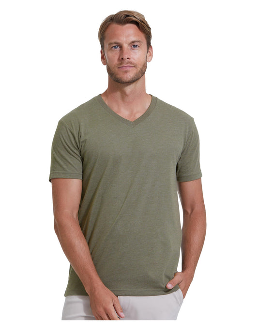 True Classic Mens V Neck T Shirts – Soft, Fitted Undershirts for Men Pack – Mens Undershirts – Cotton Blend, Tag-Free