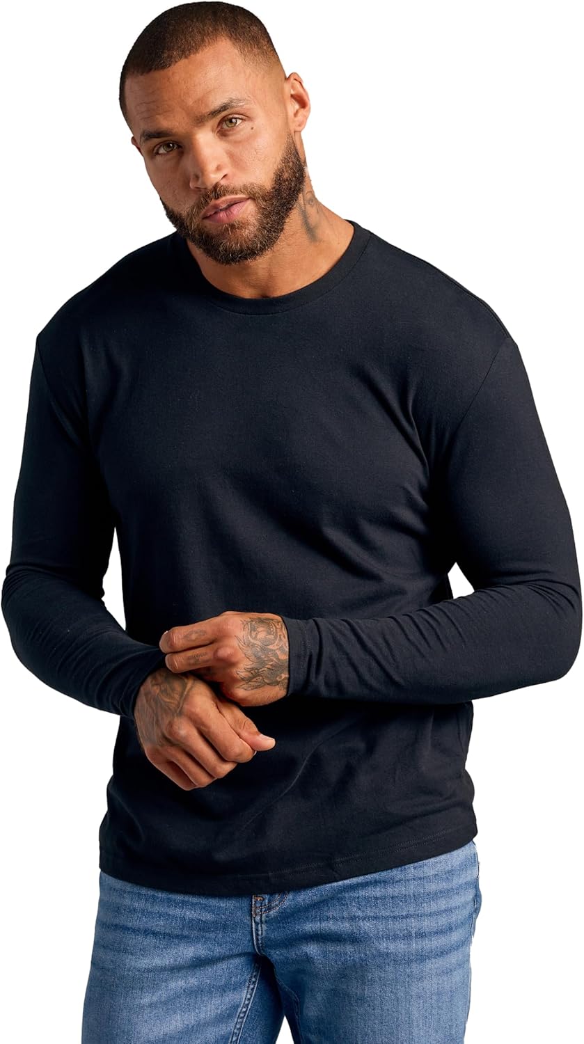True Classic Long Sleeve Shirts for Men - Henley, Waffle & Crew Neck Long Sleeve T Shirt - Regular and Tall Thermal Shirts