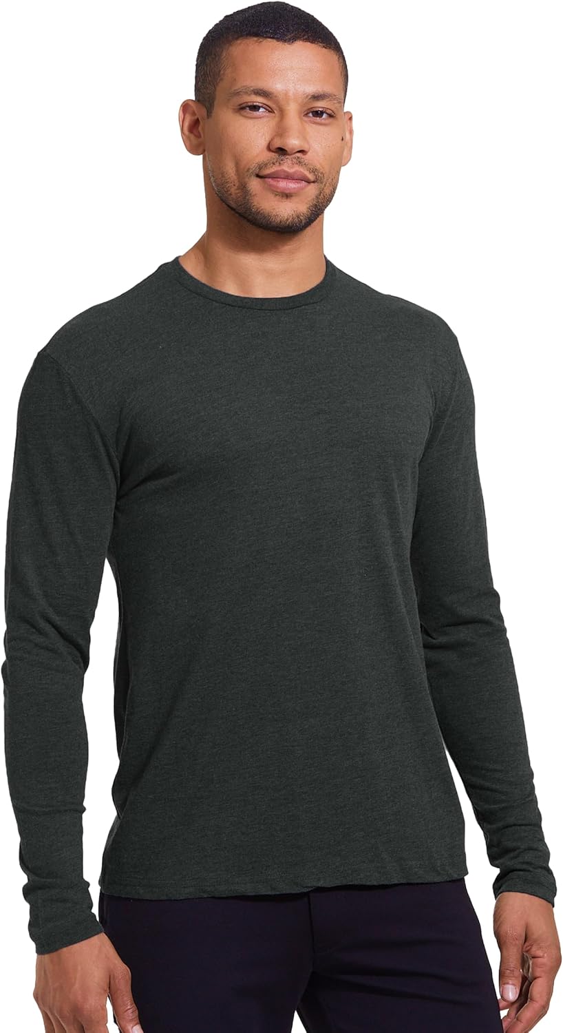 True Classic Long Sleeve Shirts for Men - Henley, Waffle & Crew Neck Long Sleeve T Shirt - Regular and Tall Thermal Shirts