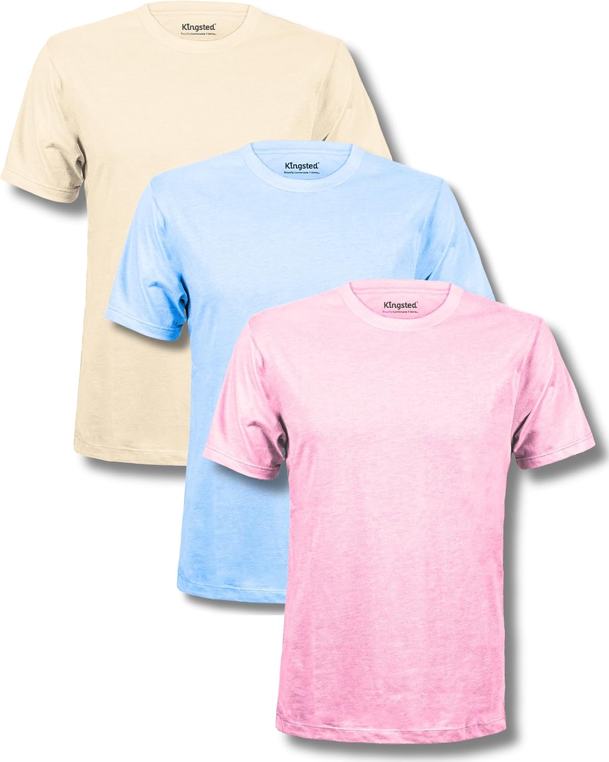 Kingsted T-Shirts for Men Pack - Royally Comfortable - Super Soft Premium Fabric - Well-Crafted Classic Tee
