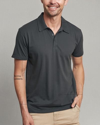 True Classic Short Sleeve Polo Shirts for Men - Cotton Men's Polo Shirts, Golf Shirt & Custom Polo - Collared Short Sleeve