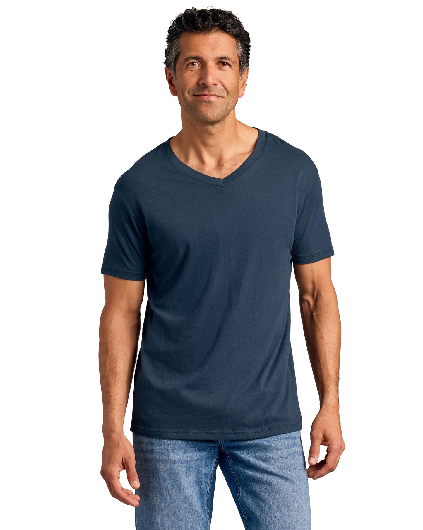 True Classic Mens V Neck T Shirts – Soft, Fitted Undershirts for Men Pack – Mens Undershirts – Cotton Blend, Tag-Free