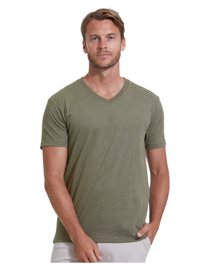 True Classic Mens V Neck T Shirts – Soft, Fitted Undershirts for Men Pack – Mens Undershirts – Cotton Blend, Tag-Free