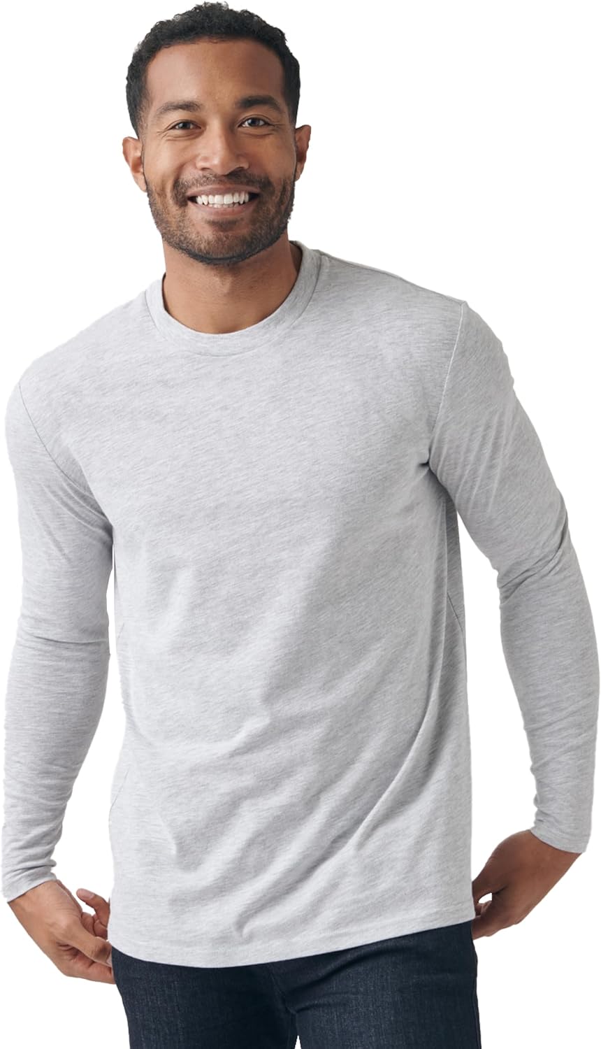 True Classic Long Sleeve Shirts for Men - Henley, Waffle & Crew Neck Long Sleeve T Shirt - Regular and Tall Thermal Shirts