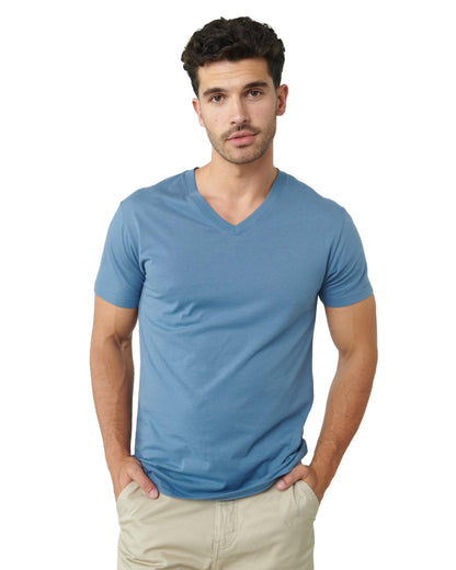 True Classic Mens V Neck T Shirts – Soft, Fitted Undershirts for Men Pack – Mens Undershirts – Cotton Blend, Tag-Free