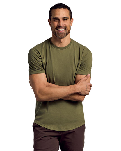 True Classic Mens T-Shirts – Curved Hem Tee Mens, Hipster Shirts for Men, Long Tail T Shirts for Man, Drop Cut Lounge/Sleep