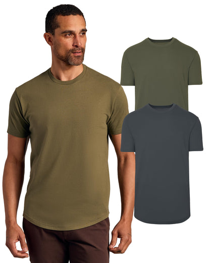 True Classic Mens T-Shirts – Curved Hem Tee Mens, Hipster Shirts for Men, Long Tail T Shirts for Man, Drop Cut Lounge/Sleep