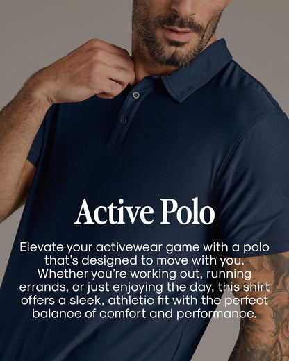 True Classic Short Sleeve Polo Shirts for Men - Cotton Men's Polo Shirts, Golf Shirt & Custom Polo - Collared Short Sleeve