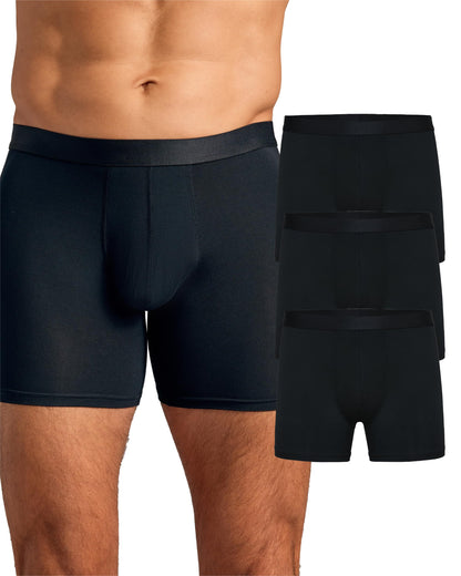 True Classic Mens Underwear Boxer Briefs Pack and Singles - Breathable, Ultra-Soft Mens Boxer Briefs Underwear Pack