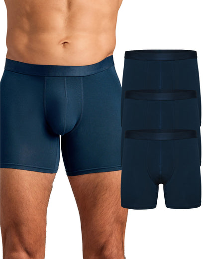 True Classic Mens Underwear Boxer Briefs Pack and Singles - Breathable, Ultra-Soft Mens Boxer Briefs Underwear Pack