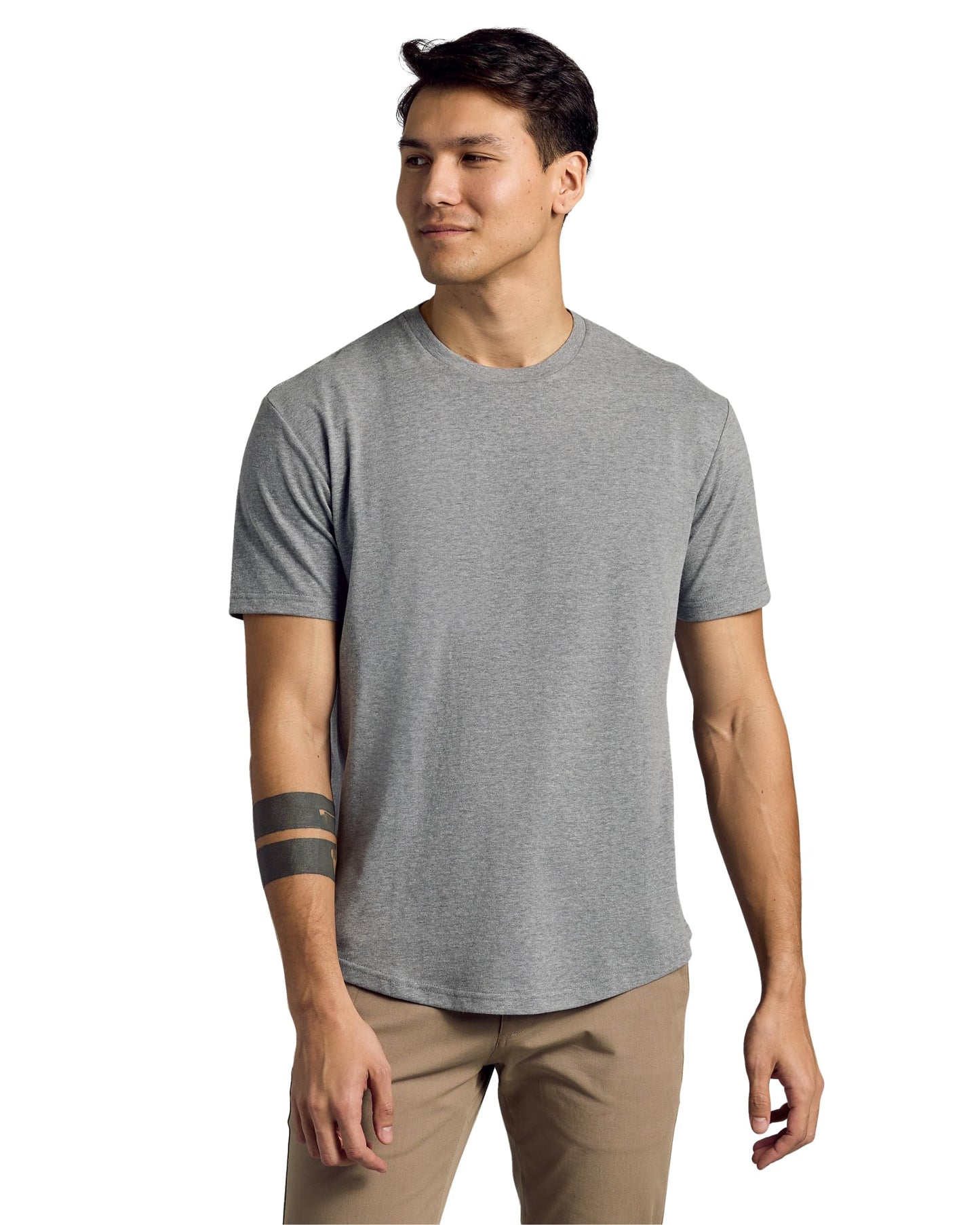 True Classic Mens T-Shirts – Curved Hem Tee Mens, Hipster Shirts for Men, Long Tail T Shirts for Man, Drop Cut Lounge/Sleep