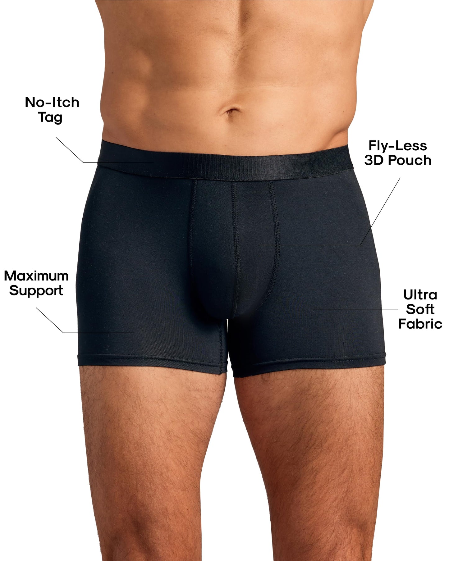 True Classic Mens Underwear Boxer Briefs Pack and Singles - Breathable, Ultra-Soft Mens Boxer Briefs Underwear Pack