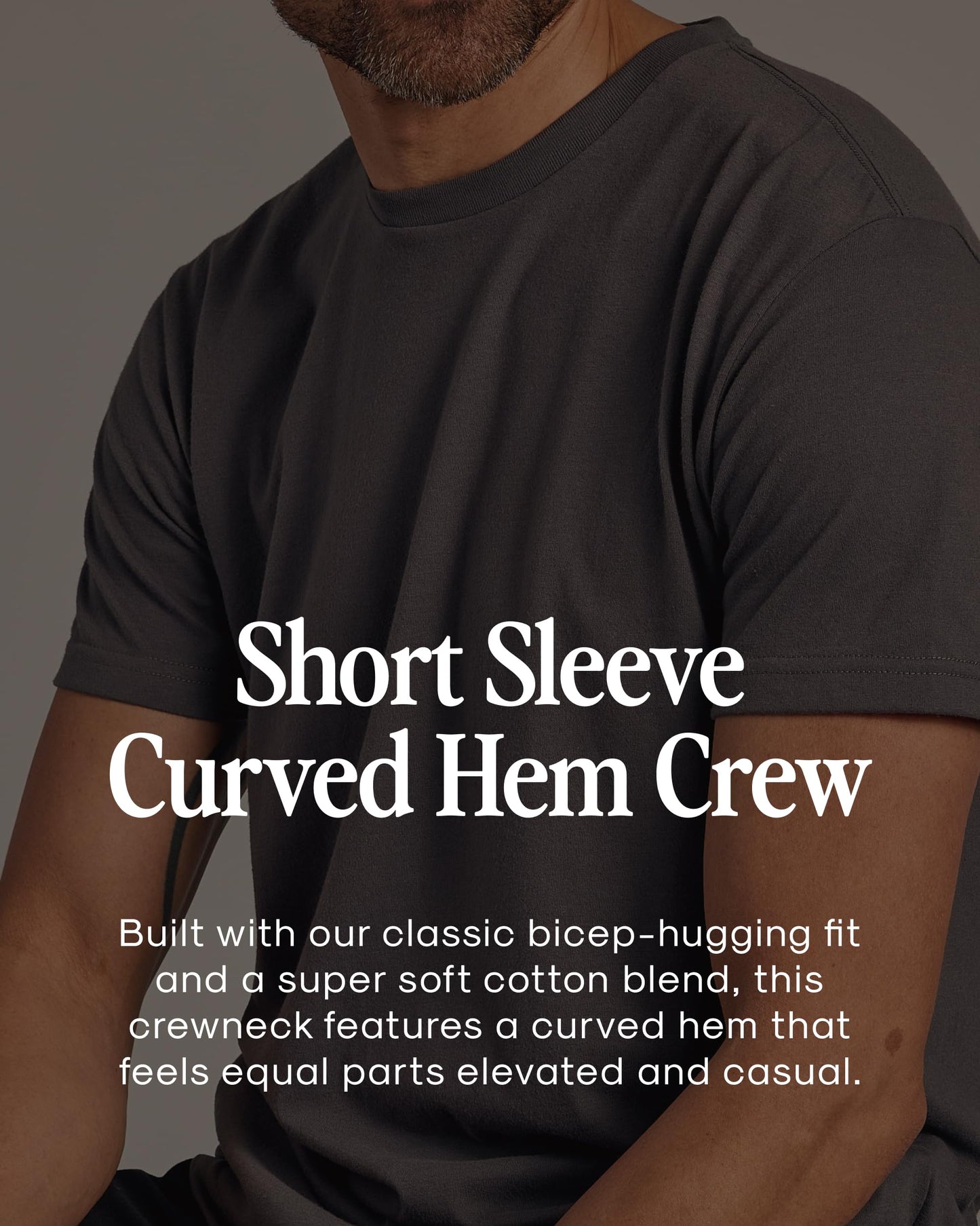 True Classic Mens T-Shirts – Curved Hem Tee Mens, Hipster Shirts for Men, Long Tail T Shirts for Man, Drop Cut Lounge/Sleep