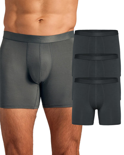 True Classic Mens Underwear Boxer Briefs Pack and Singles - Breathable, Ultra-Soft Mens Boxer Briefs Underwear Pack