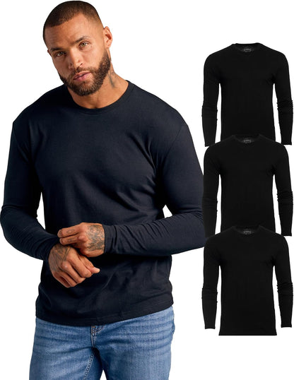True Classic Long Sleeve Shirts for Men - Henley, Waffle & Crew Neck Long Sleeve T Shirt - Regular and Tall Thermal Shirts