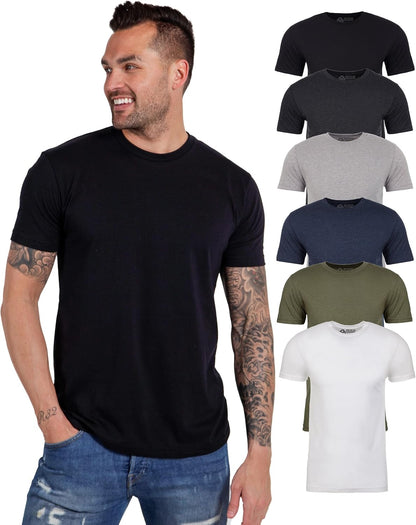 INTO THE AM Mens T Shirt - Short Sleeve Crew Neck Soft Fitted Tees S - 4XL Fresh Classic Tshirts