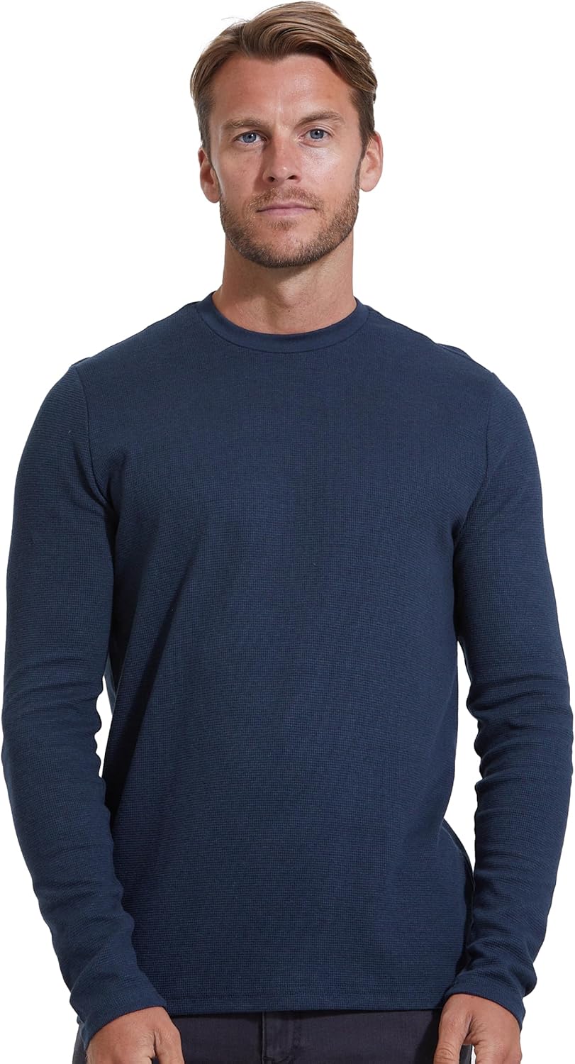 True Classic Long Sleeve Shirts for Men - Henley, Waffle & Crew Neck Long Sleeve T Shirt - Regular and Tall Thermal Shirts