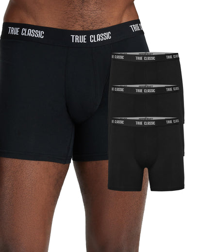 True Classic Mens Underwear Boxer Briefs Pack and Singles - Breathable, Ultra-Soft Mens Boxer Briefs Underwear Pack