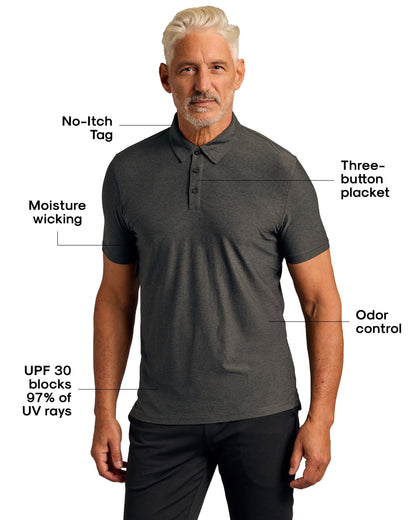 True Classic Short Sleeve Polo Shirts for Men - Cotton Men's Polo Shirts, Golf Shirt & Custom Polo - Collared Short Sleeve